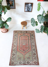Vintage Turkish rug in living room setting, old rug, antique rug, pastel colors, faded colors, Turkish rug, vintage rug, soft rug, Portland, Oregon, rug store, rug shop, local shop