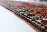 Vintage Turkish rug in a living room setting, pile rug, Turkish rug, vintage rug, portland, rug shop, bright colors, wild shaman, soft rug, bold color, Portland, Oregon, rug store, rug shop, local shop, antique rug