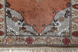 Vintage Turkish rug in a living room setting, pile rug, Turkish rug, vintage rug, portland, rug shop, bright colors, wild shaman, soft rug, bold color, Portland, Oregon, rug store, rug shop, local shop, antique rug