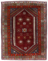 Vintage Turkish rug in a living room setting, pile rug, Turkish rug, vintage rug, portland, rug shop, bright colors, wild shaman, soft rug, bold color, Portland, Oregon, rug store, rug shop, local shop