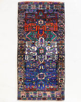 Vintage Kurdish Herki Runner Rug 2'5"x8'