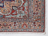 Vintage Turkish rug in a living room setting, pile rug, Turkish rug, vintage rug, portland, rug shop, bright colors, wild shaman, soft rug, bold color, Portland, Oregon, rug store, rug shop, local shop