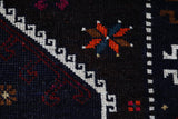 Vintage Kurdish Herki Runner Rug 3'4"x9'2"