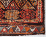 Vintage Turkish runner rug in a living room setting, pile rug, Turkish rug, vintage rug, portland, rug shop, bright colors, wild shaman, soft rug, bold color, Portland, Oregon, rug store, rug shop, local shop