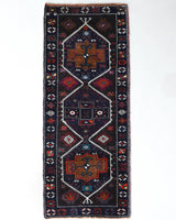 Vintage Turkish runner rug in a living room setting, pile rug, Turkish rug, vintage rug, portland, rug shop, bright colors, wild shaman, soft rug, bold color, Portland, Oregon, rug store, rug shop, local shop