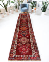 Vintage Turkish runner rug in a living room setting, pile rug, Turkish rug, vintage rug, portland, rug shop, bright colors, wild shaman, soft rug, bold color, Portland, Oregon, rug store, rug shop, local shop,
