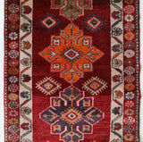 Vintage Turkish runner rug in a living room setting, pile rug, Turkish rug, vintage rug, portland, rug shop, bright colors, wild shaman, soft rug, bold color, Portland, Oregon, rug store, rug shop, local shop,