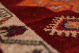 Vintage Turkish runner rug in a living room setting, pile rug, Turkish rug, vintage rug, portland, rug shop, bright colors, wild shaman, soft rug, bold color, Portland, Oregon, rug store, rug shop, local shop,