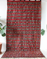 Vintage kilim rug in living room setting, bright colors, wild shaman, soft rug, bold color, Portland, Oregon, rug store, rug shop, local shop, vintage rug, modern kilim, warm colors