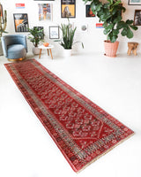 Vintage Turkish runner rug in a living room setting, pile rug, Turkish rug, vintage rug, portland, rug shop, bright colors, wild shaman, soft rug, bold color, Portland, Oregon, rug store, rug shop, local shop