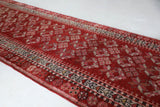 Vintage Turkish runner rug in a living room setting, pile rug, Turkish rug, vintage rug, portland, rug shop, bright colors, wild shaman, soft rug, bold color, Portland, Oregon, rug store, rug shop, local shop