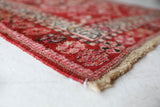 Vintage Turkish runner rug in a living room setting, pile rug, Turkish rug, vintage rug, portland, rug shop, bright colors, wild shaman, soft rug, bold color, Portland, Oregon, rug store, rug shop, local shop