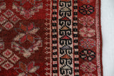 Vintage Turkish runner rug in a living room setting, pile rug, Turkish rug, vintage rug, portland, rug shop, bright colors, wild shaman, soft rug, bold color, Portland, Oregon, rug store, rug shop, local shop