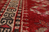 Vintage Turkish runner rug in a living room setting, pile rug, Turkish rug, vintage rug, portland, rug shop, bright colors, wild shaman, soft rug, bold color, Portland, Oregon, rug store, rug shop, local shop