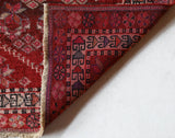 Vintage Turkish runner rug in a living room setting, pile rug, Turkish rug, vintage rug, portland, rug shop, bright colors, wild shaman, soft rug, bold color, Portland, Oregon, rug store, rug shop, local shop