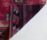 Vintage Turkish runner rug in a living room setting, pile rug, Turkish rug, vintage rug, portland, rug shop, bright colors, wild shaman, soft rug, bold color, Portland, Oregon, rug store, rug shop, local shop