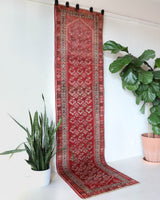 Vintage Turkish runner rug in a living room setting, pile rug, Turkish rug, vintage rug, portland, rug shop, bright colors, wild shaman, soft rug, bold color, Portland, Oregon, rug store, rug shop, local shop