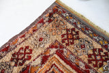 Vintage Turkish rug in a living room setting, pile rug, Turkish rug, vintage rug, portland, rug shop, bright colors, wild shaman, soft rug, bold color, Portland, Oregon, rug store, rug shop, local shop, shag rug, shaggy, plush,tulu rugs