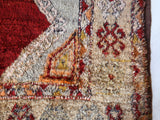 Vintage Turkish rug in a living room setting, pile rug, Turkish rug, vintage rug, portland, rug shop, bright colors, wild shaman, soft rug, bold color, Portland, Oregon, rug store, rug shop, local shop, shag rug, shaggy, plush,tulu rugs