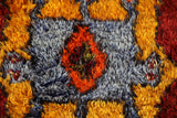 Vintage Turkish rug in a living room setting, pile rug, Turkish rug, vintage rug, portland, rug shop, bright colors, wild shaman, soft rug, bold color, Portland, Oregon, rug store, rug shop, local shop, shag rug, shaggy, plush,tulu rugs
