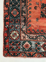 Vintage Turkish rug in a living room setting, pile rug, Turkish rug, vintage rug, portland, rug shop, bright colors, wild shaman, soft rug, bold color, Portland, Oregon, rug store, rug shop, local shop, antique rug