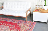 Vintage Demirci Oushak Rug  6ftx7.5ft