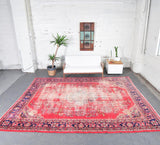 Old Demirci Oushak Rug 9.6ftx12.4ft
