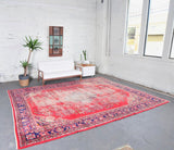 Old Demirci Oushak Rug 9.6ftx12.4ft