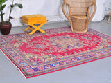 Vintage Demirci Oushak Rug 7.2ftx9.6ft
