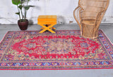 Vintage Demirci Oushak Rug 7.2ftx9.6ft