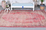 Vintage Demirci Oushak Rug 7ftx10ft