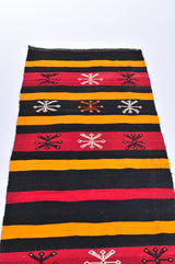 Vintage Anatolian Kilim Runner 2.6ftx7.9ft