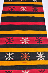 Vintage Anatolian Kilim Runner 2.6ftx7.9ft
