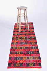 Vintage Anatolian Kilim Runner 2.3ftx8ft