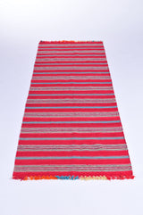 Vintage Anatolian Kilim Runner 2.9ftx8.2ft