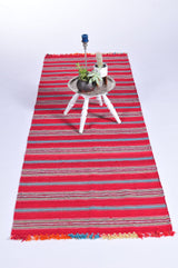 Vintage Anatolian Kilim Runner 2.9ftx8.2ft