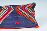 Lumbar Kilim Pillow 12inx24in
