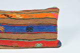 Lumbar Kilim Pillow 12inx24in
