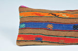 Lumbar Kilim Pillow 12inx24in