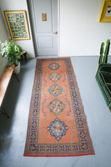 Old Konya Sille Turkish Runner Rug 4.5ftx11.5ft