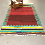 Vintage Bodrum Kilim 4.7ftx7.9ft