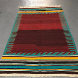 Vintage Bodrum Kilim 4.7ftx7.9ft
