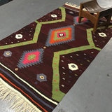 Vintage Balikesir Kilim 5ftx9.3ft