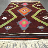 Vintage Balikesir Kilim 5ftx9.3ft