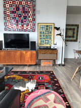 Vintage Adana kilim 7ftx10.8ft