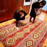 Vintage Ushak Esme Kilim 5.6ftx8.10ft