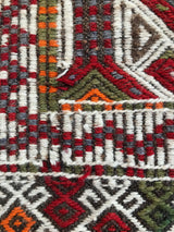 Mini Mersin Mut Cicim Kilim Rug 27"x56"