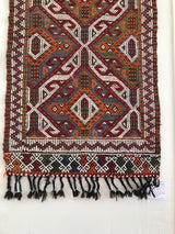 Mini Mersin Mut Cicim Kilim Rug 27"x56"