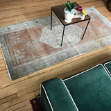 Vintage Faded Anatolian Turkish Rug