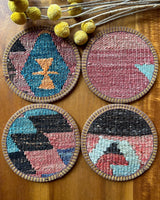 Set of 4 Kilim Coasters
